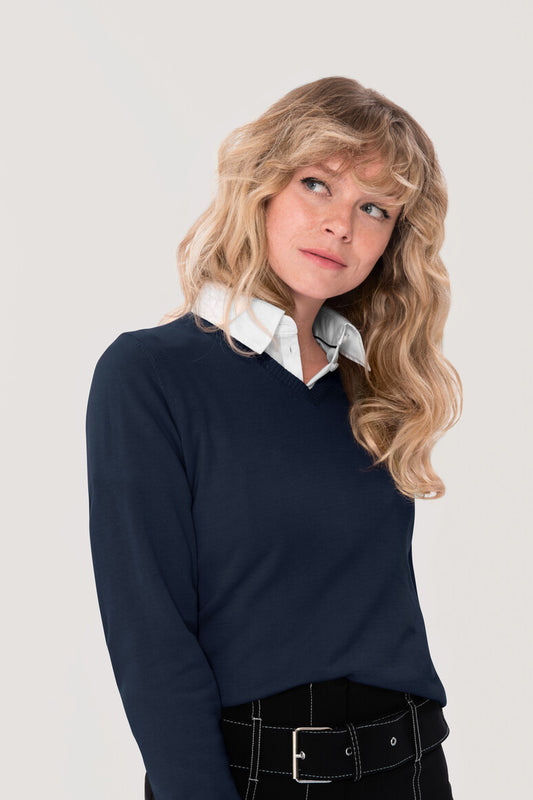 V-PULLOVER Premium Cotton Damen